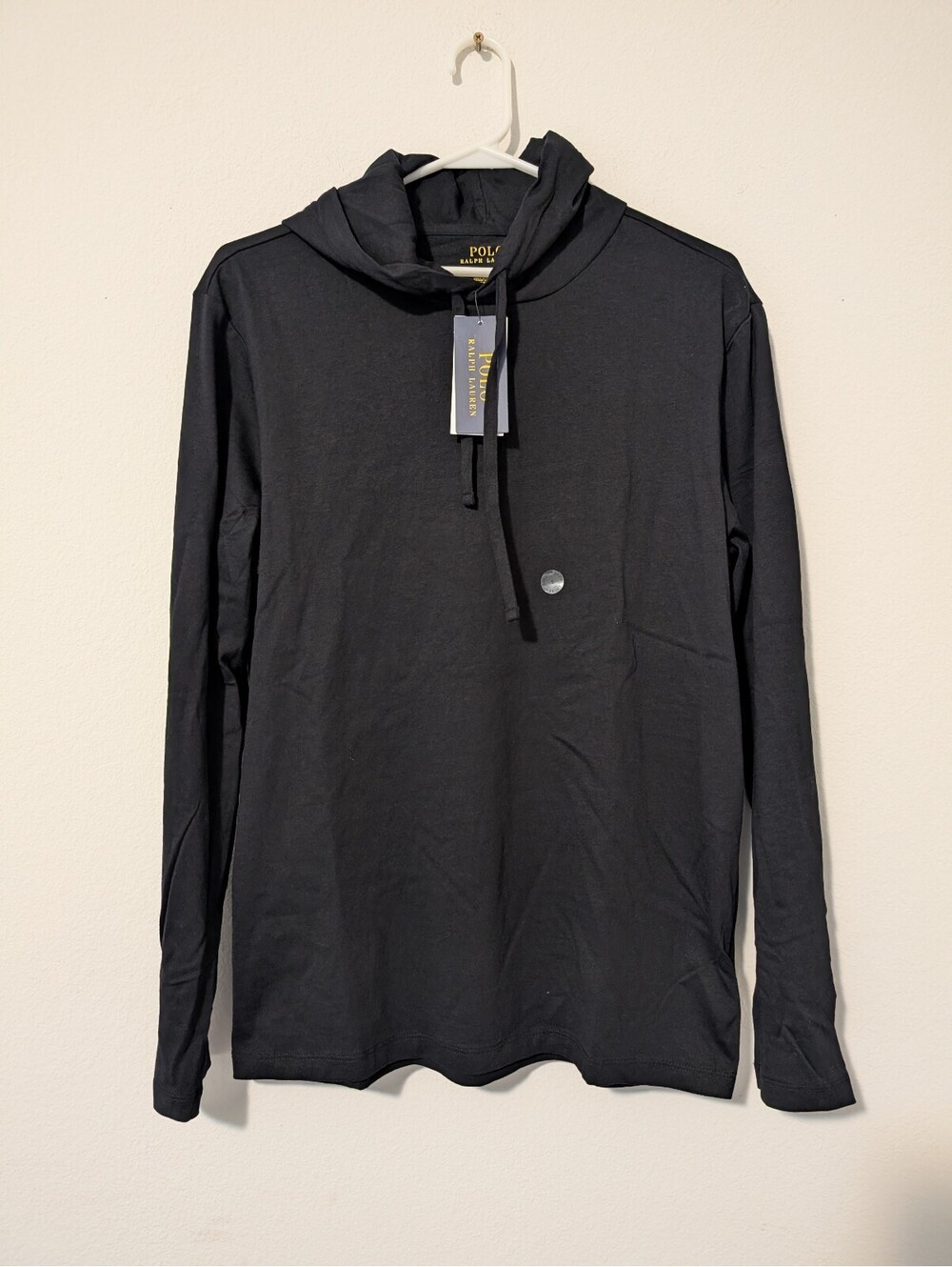 Polo Ralph Lauren Men's Black Lightweight Hoodie Size S
